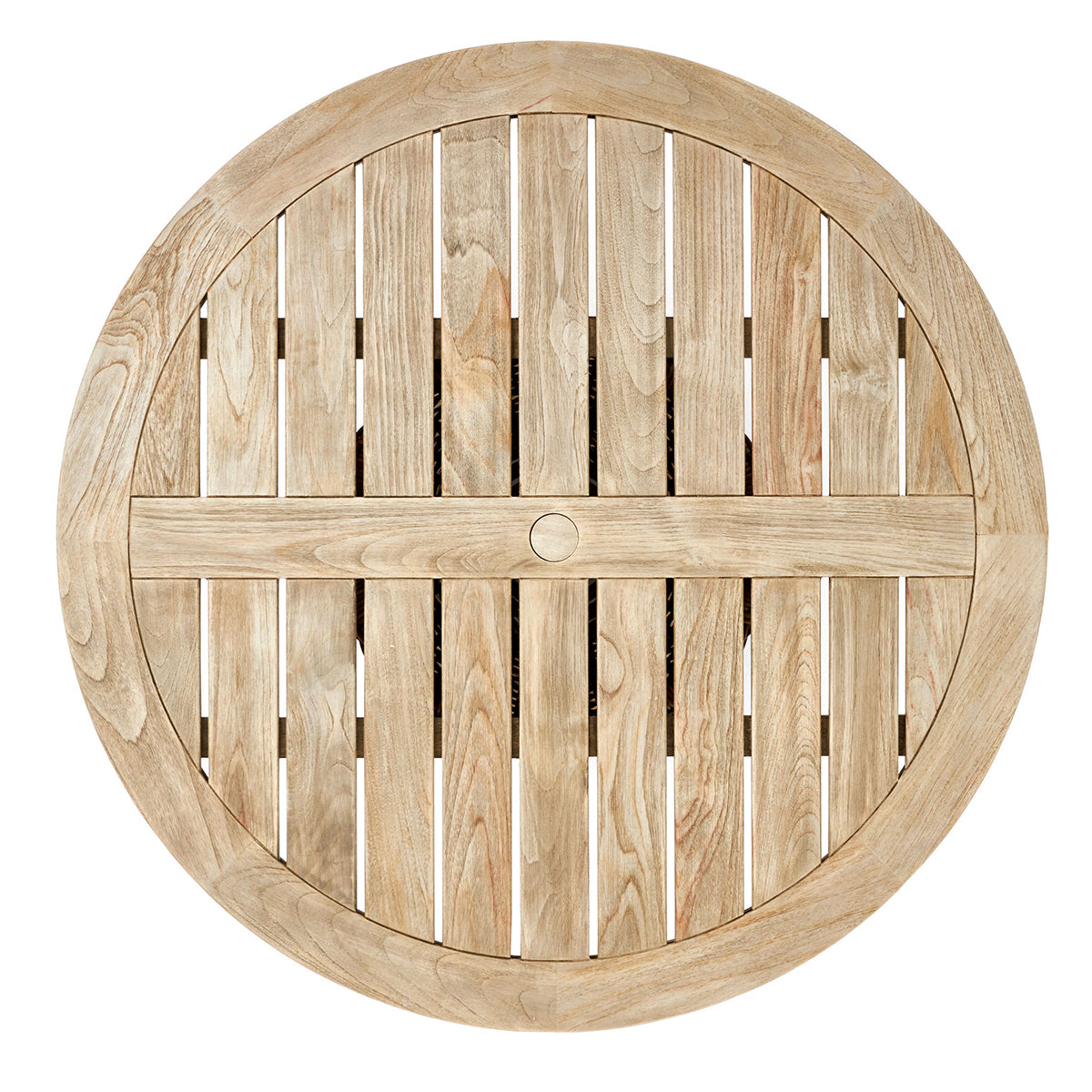 Azza Round Dining Table with Teak Top