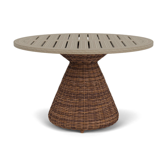 Azza Round Dining Table with Teak Top
