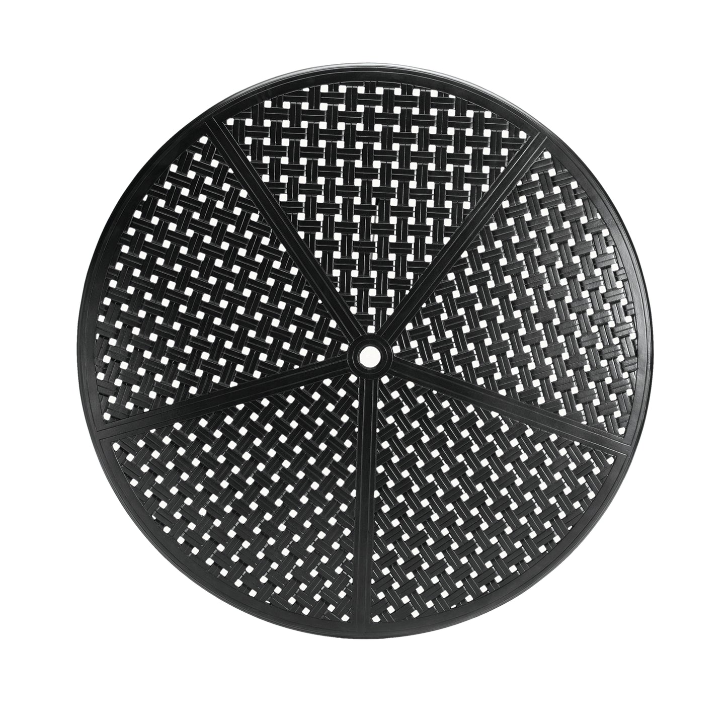 Double Lattice Round Dining Table