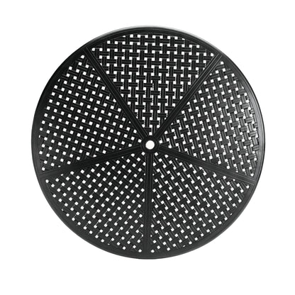 Double Lattice Round Dining Table