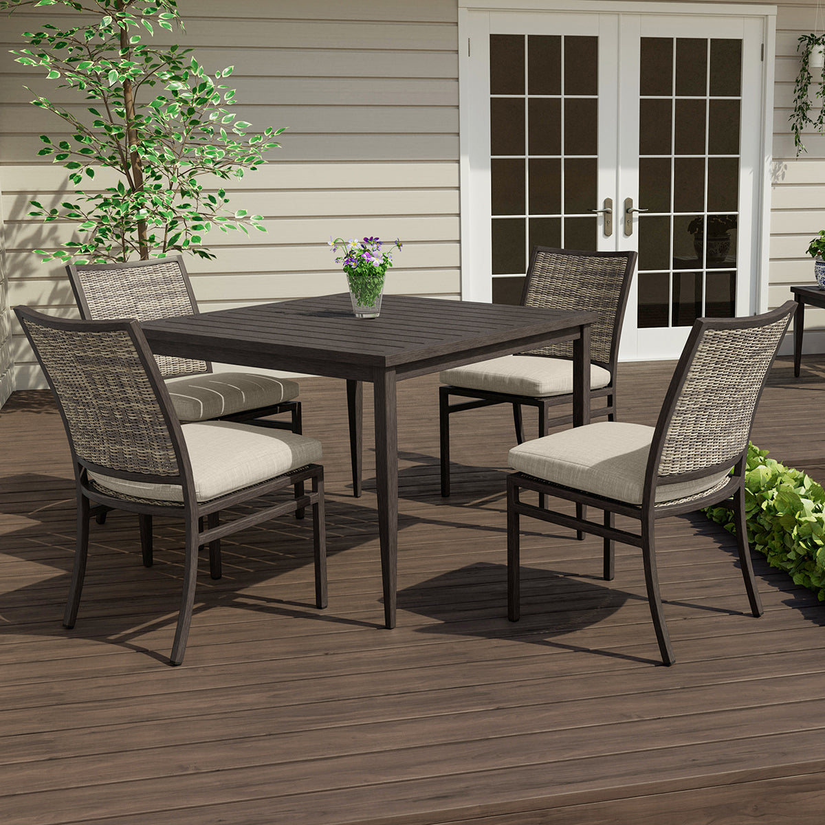 Mia Side Chair with Natural Cushion