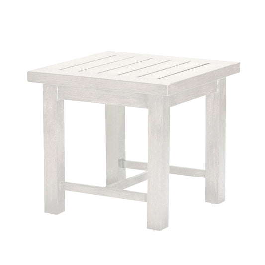Club Aluminum End Table - Chalk