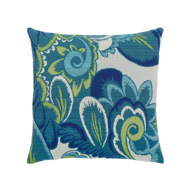 Elaine Smith Floral Wave Square Pillow