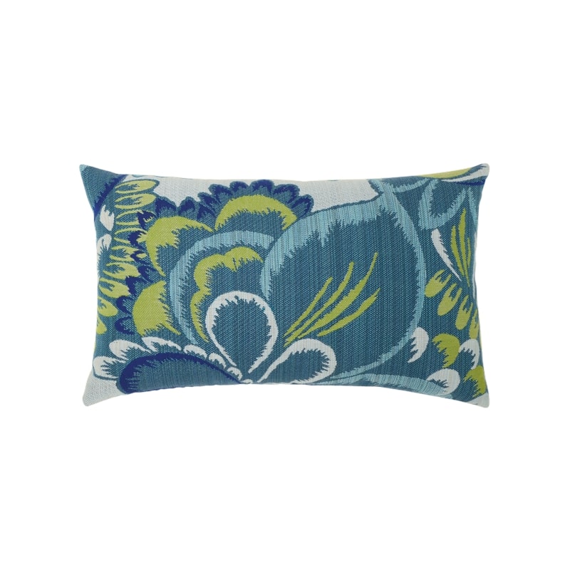 Elaine Smith Floral Wave Lumbar Pillow