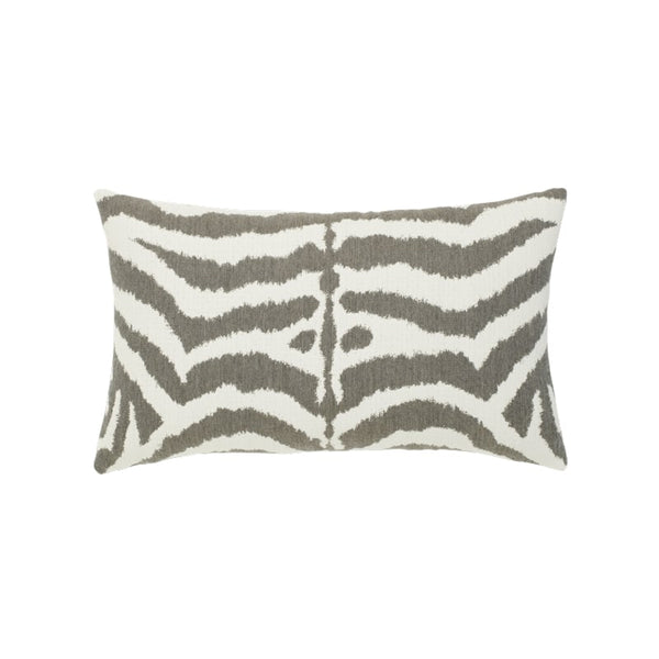 Elaine Smith Zebra Gray  Lumbar Pillow- 12x20"