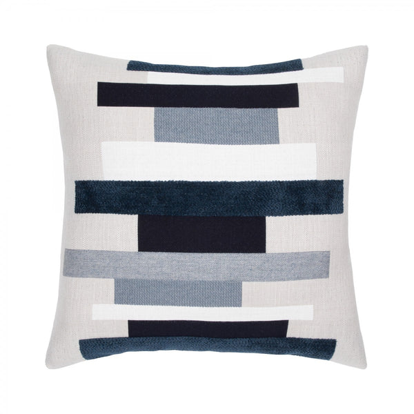 Image of Elaine Smith Energy Blues Square Pillow- 22x22