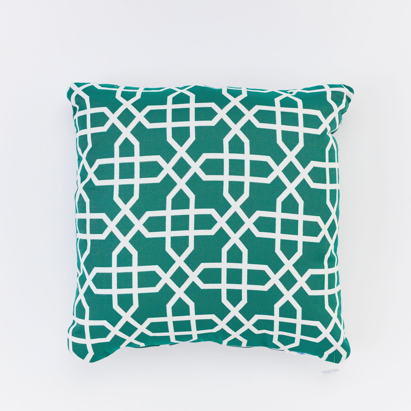 18" Pillow - 367 Bevel Emerald - knife edge