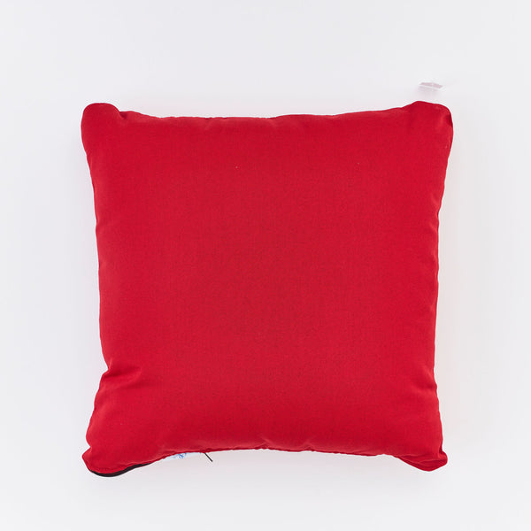 18" Pillow - 39 Crimson - knife edge