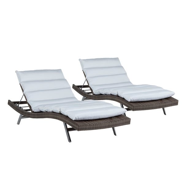 Palms Wavelounger (Pair) with Cushion