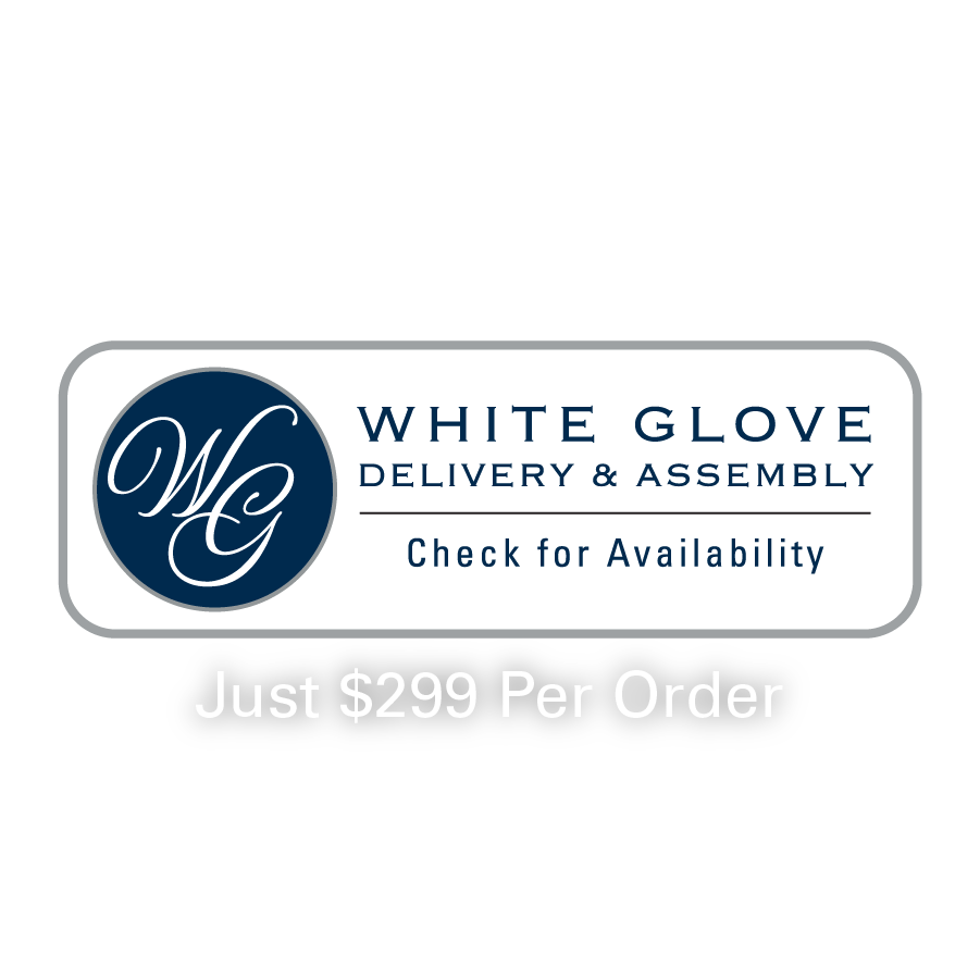 White Glove delivery and assembly for $299 in select areas